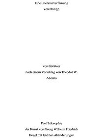 Watch Eine Literaturverfilmung