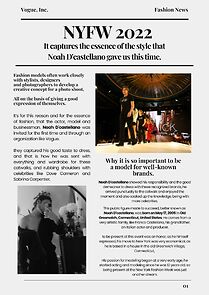 Watch Noah D'castellano - 2022 New York Fashion Week September (Short 2022)