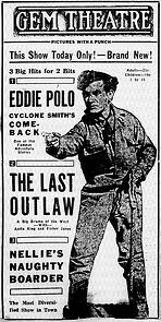 Watch The Last Outlaw (Short 1919)