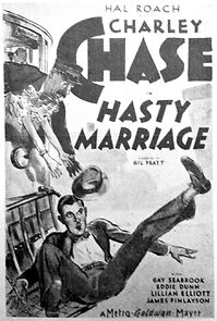 Watch Hasty Marriage (Short 1931)