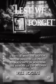 Watch Lest We Forget (Short 1937)