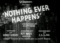 Watch Nothing Ever Happens (Short 1933)